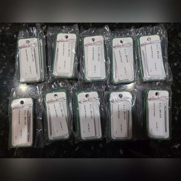 New #8 Straight Needles By Speedy Stitcher Sold As Lot 3/pack And 10 Pack LOT - Picture 1 of 3